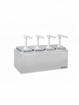 Pompe à sauce neutre 4 x 2L