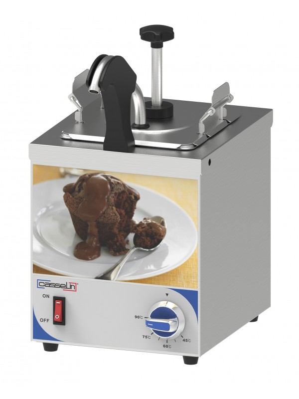 Distributeur à sauce avec pompe et bec chauffant