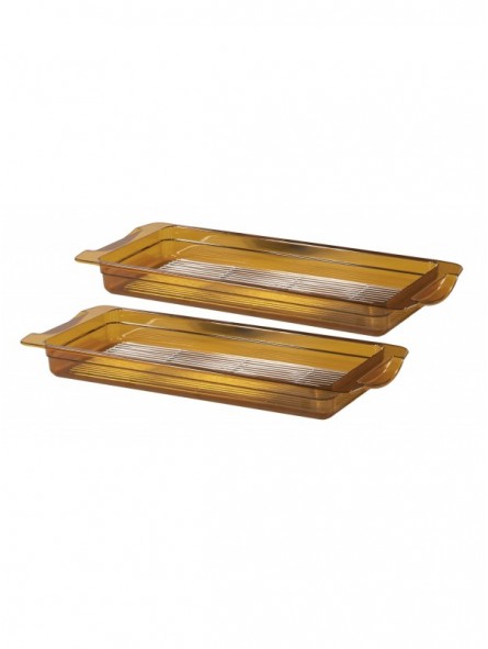 Lot de 2 bacs GN 2/4 haute température