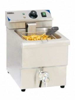 Friteuse électrique avec vanne de vidange 8 litres