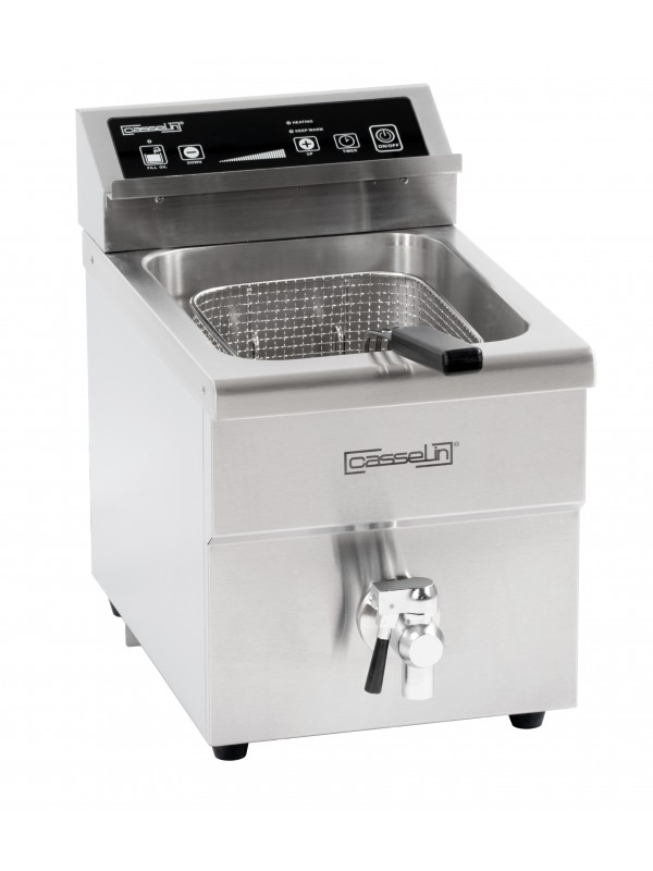 Friteuse à induction avec vanne de vidange 8 litres
