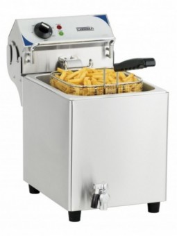 Friteuse électrique avec vanne de vidange 7 litres