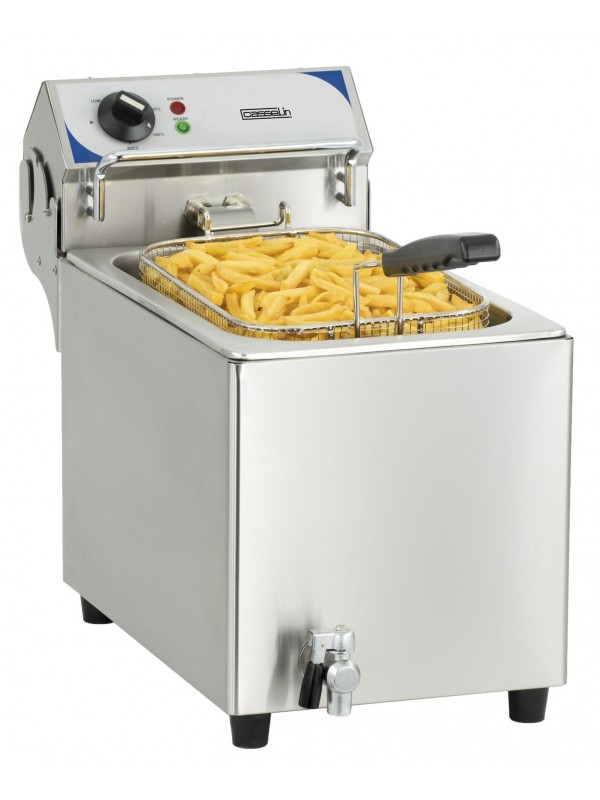 Friteuse électrique avec vanne de vidange 10 litres
