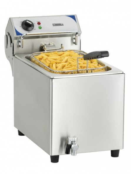 Friteuse électrique avec vanne de vidange 10 litres