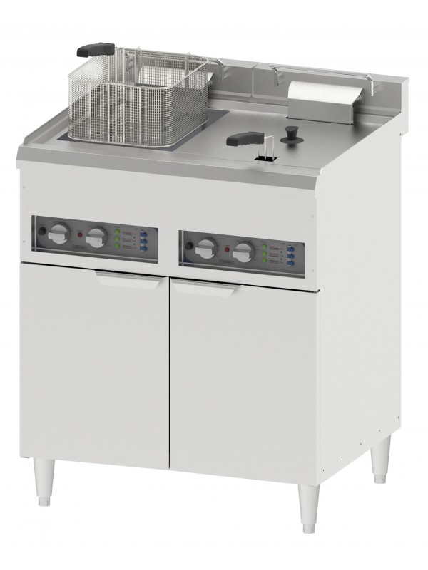 Friteuse électrique sur pieds 2 x 16 litres