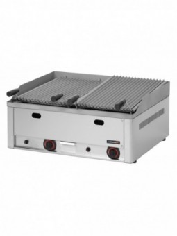 Grill à pierre de lave double