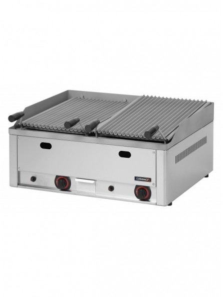 Grill à pierre de lave double