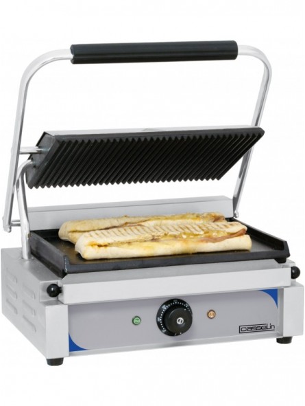 Grill Panini plaques Rainurée - Lisse
