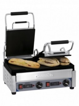 Grill Panini double Premium Lisse - Lisse avec minuteur