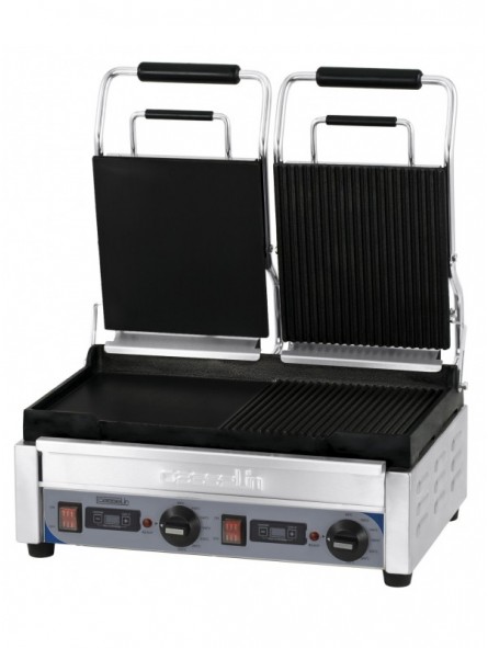 Grill Panini double Premium Mixte avec minuteur