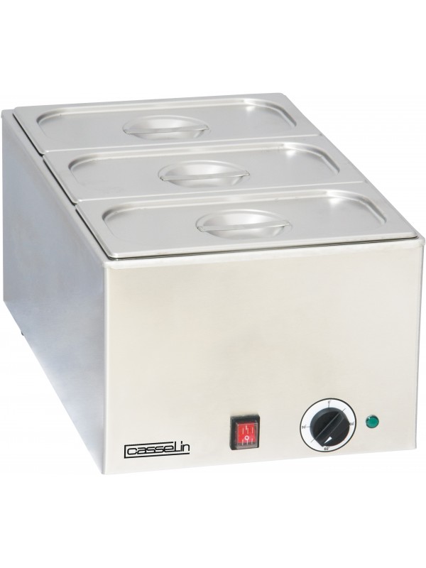 Bain-marie avec 3 x GN 1/3