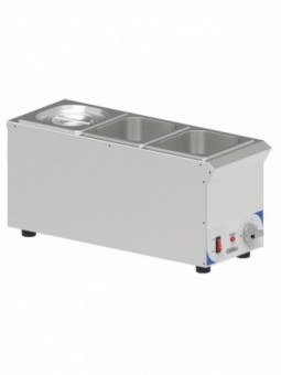 Bain-marie à sauce 3 x GN 1/6 compact