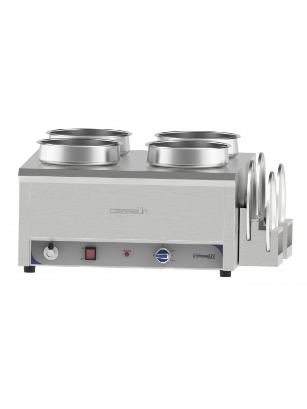 Bain-marie à eau à sauce 4 x 7,5L