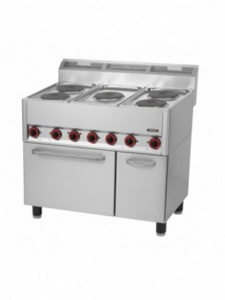 Fourneau électrique 5 feux avec four électrique ventilé GN 1/1 99