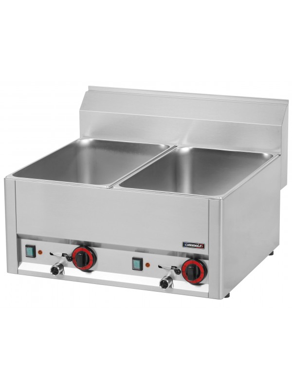 Double bain-marie GN 1/1 avec vannes de vidange 66