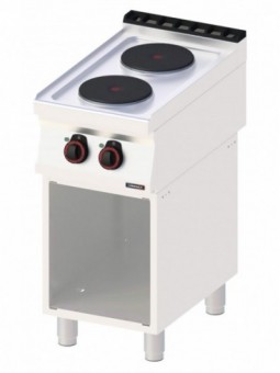 Fourneau électrique 2 feux avec soubassement 40