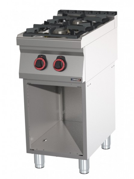 Fourneau gaz 2 feux avec soubassement HP 40
