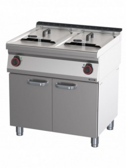 Friteuse électrique avec soubassement 2x17 litres 80