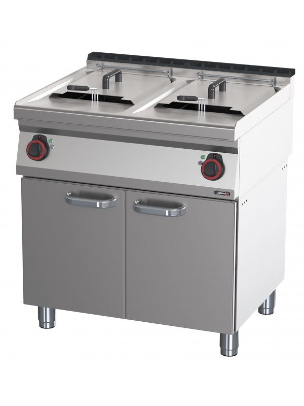 Friteuse électrique avec soubassement 2x17 litres 80