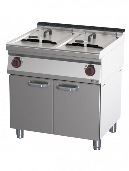 Friteuse électrique avec soubassement 2x17 litres 80