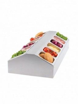 Support pour 12 bacs GN 1/6 - central