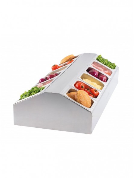 Support pour 12 bacs GN 1/6 - central