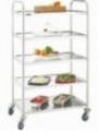 Chariot inox 5 plateaux