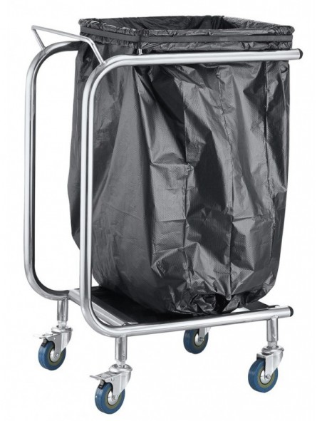 Porte sac poubelle mobile