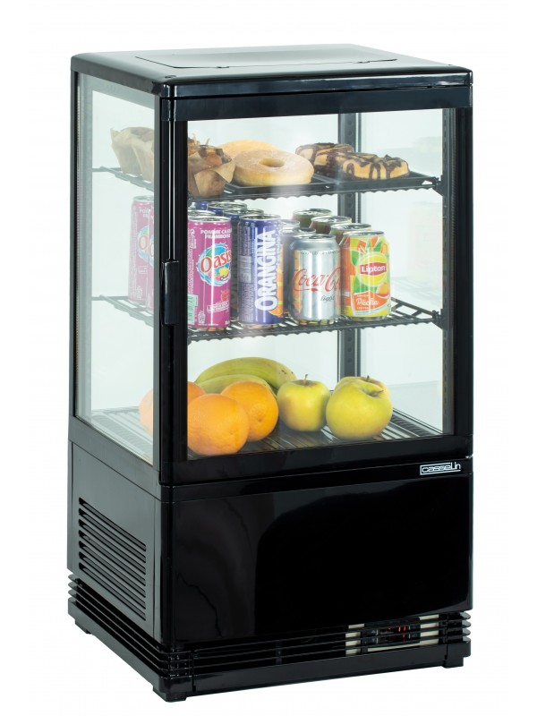 Mini vitrine réfrigérée positive 58L Noire