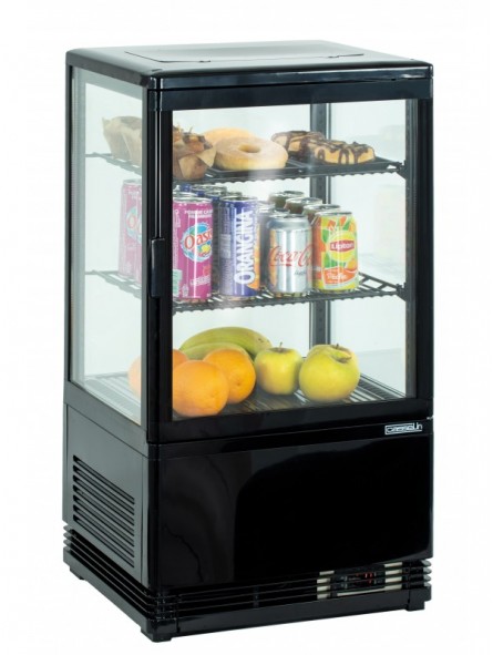 Mini vitrine réfrigérée positive 58L Noire