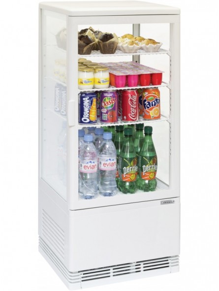 Mini vitrine réfrigérée positive 78L Blanche