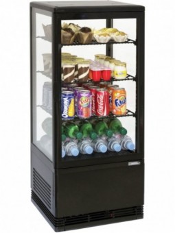 Mini vitrine réfrigérée positive 78L Noire