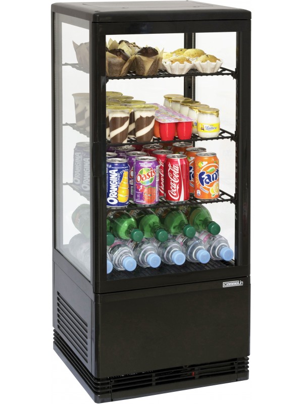 Mini vitrine réfrigérée positive 78L Noire