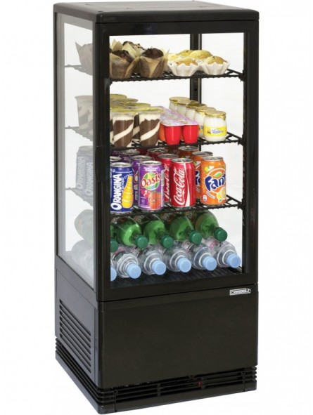 Mini vitrine réfrigérée positive 78L Noire
