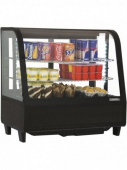Vitrine réfrigérée à poser 100L Noire