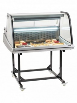 Vitrine réfrigérée de marché 175L sur chariot