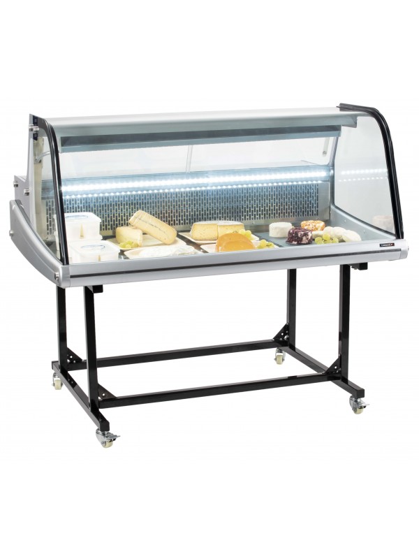 Vitrine réfrigérée de marché 256L sur chariot