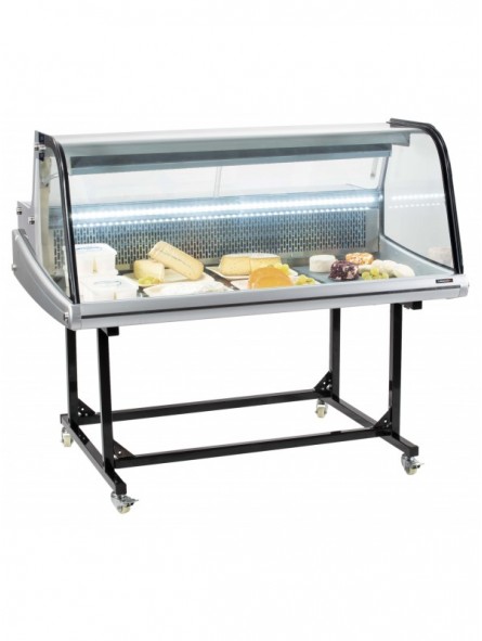 Vitrine réfrigérée de marché 256L sur chariot