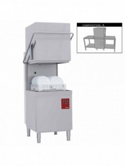 Hood dishwasher complete, consisting of :