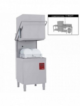 Hood dishwasher complete, consisting of :