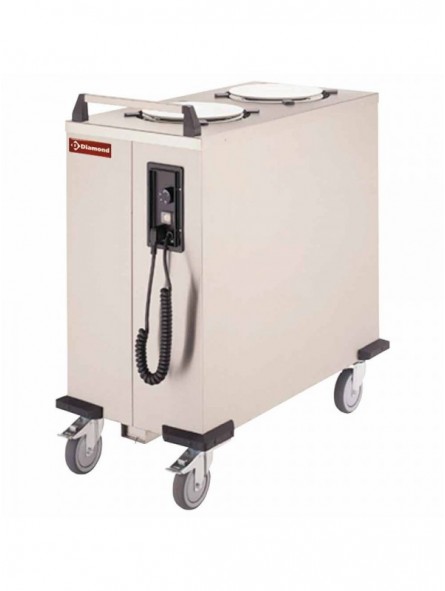 Plate heating trolley 2 piles Ø 260-310 mm