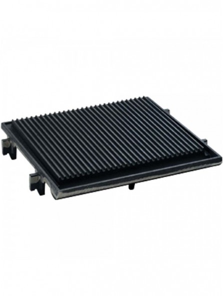 Ribbed cooking plate, 1 fire