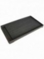 Ribbed plate for 2 burners