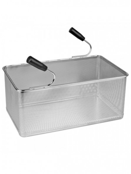 Basket pasta cooker, lateral handles