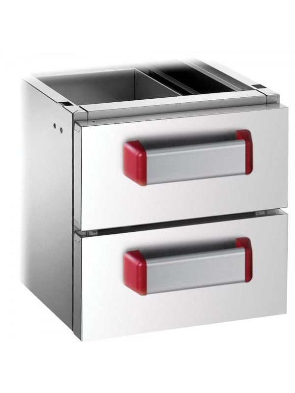 2 drawers GN 2/1 (h.100 mm)