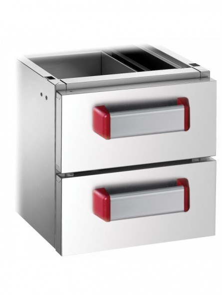 2 drawers GN 2/1 (h.100 mm)