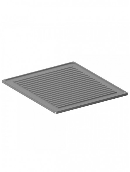 Ribbed plate stainless steel 1 burner