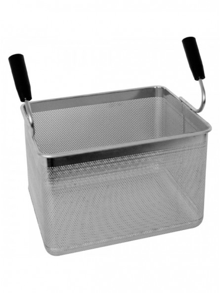 Basket for pasta cooker with 2 handles
