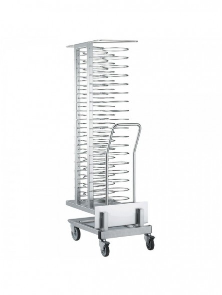 Carriage and removable loader, for 54 plates (ø 300mm), oven 20x GN 1/1 (space 74 mm)