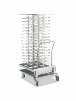 Carriage and removable loader, for 92 plates (ø 300mm), oven 20x GN 2/1 (space 75 mm)